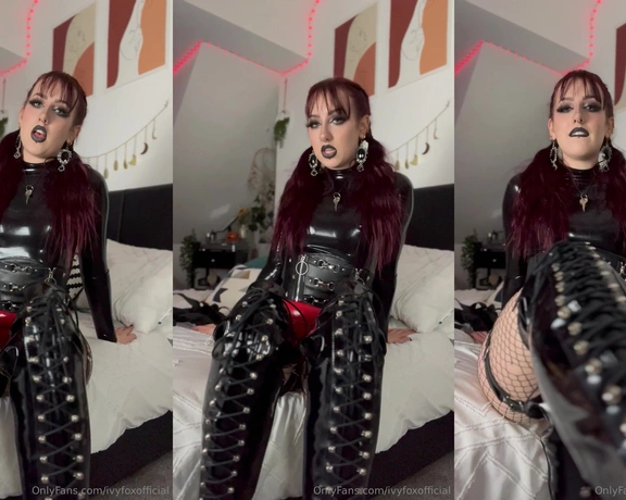 Ivy Fox aka ivyfoxofficial - 03-12-2024 OnlyFans Video - On your knees to clean my boots