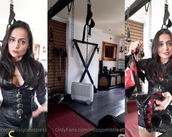 Miss Jo Mistress aka missjomistress - 10-15-2020 OnlyFans Video - Preparing for a new inexperienced slave