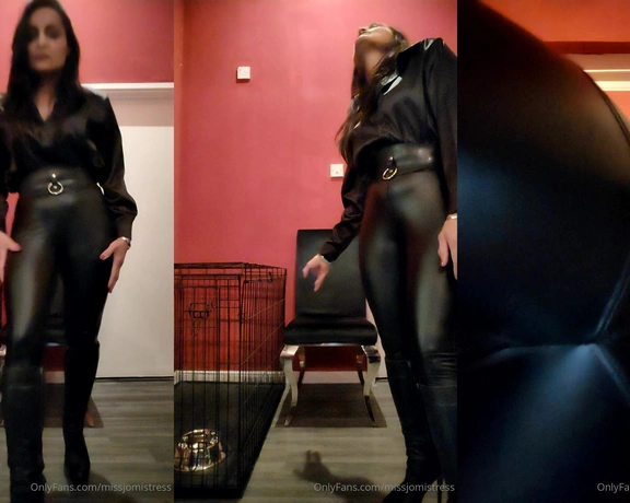 Miss Jo Mistress aka missjomistress - 11-09-2023 OnlyFans Video - Leather clad Ass Worship