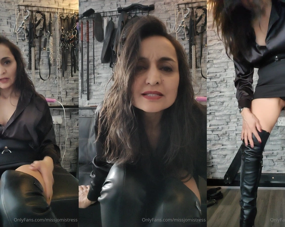 Miss Jo Mistress aka missjomistress - 03-18-2024 OnlyFans Video - A little more beautiful boot worship for your pleasure