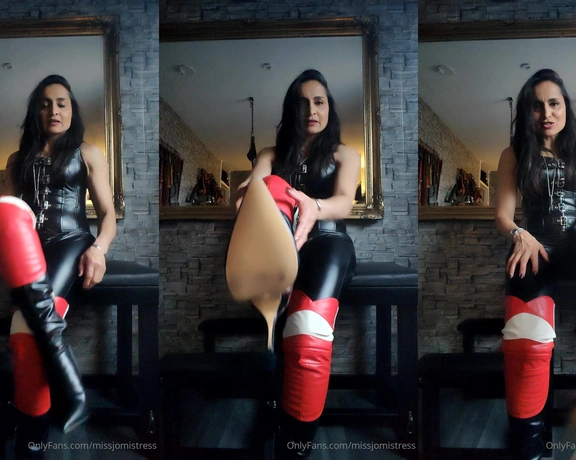 Miss Jo Mistress aka missjomistress - 05-27-2024 OnlyFans Video - A thank you for my fabulous boots Gatesybootlover