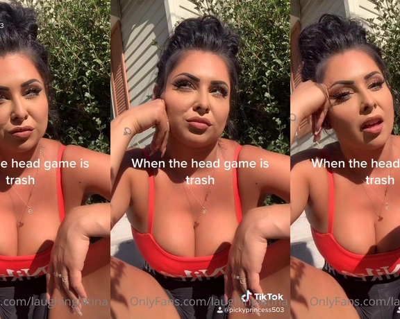 Jasmine Mendez aka laughinglatina - 08-30-2020 OnlyFans Video - Hahaha when his head game is trash