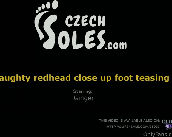 Czechsoles aka czechsoles - 05-16-2023 OnlyFans Video - Gingers big feet and sexy colorful soles wont let any FF guy just go to sleep