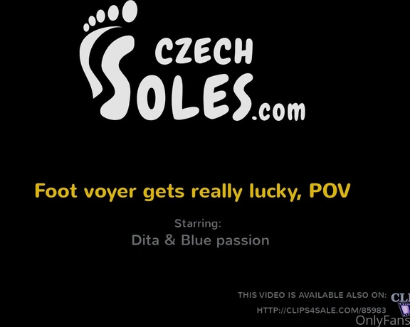 Czechsoles aka czechsoles - 01-20-2022 OnlyFans Video - Foot voyeur gets really lucky, POV