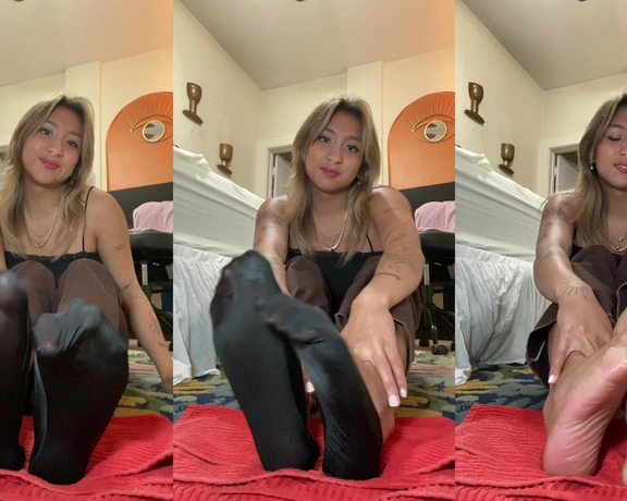 Asian Smart Soles aka asiansmartsoles - 01-07-2023 OnlyFans Video - i want you to make a huge mess all over my sheer nylon ped socks