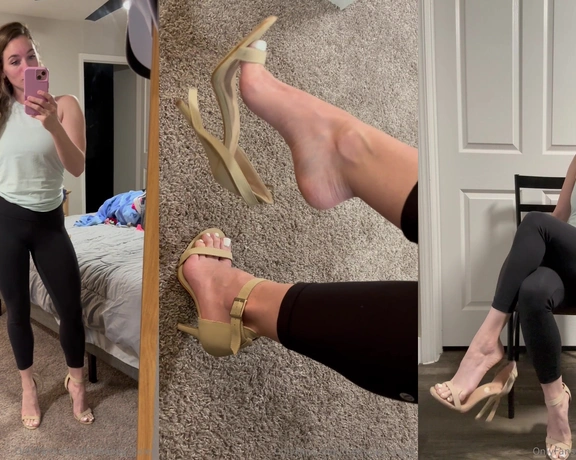 Thehappy_soles aka thehappy_soles - 01-19-2024 OnlyFans Video - POV shoe dangle  4 different videos into one 4 different angles Dangling in my tan