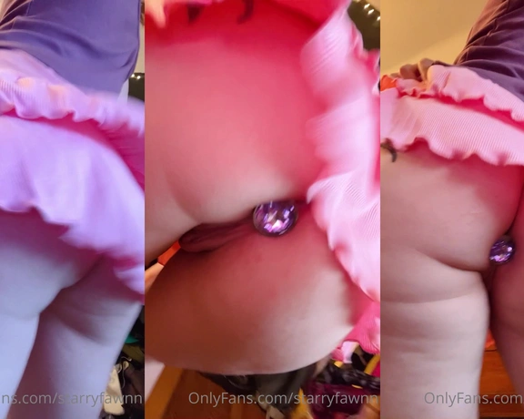 Starryfawnn aka starryfawnn - 06-29-2023 OnlyFans Video - Im training my cute ass currently ready for taking a veryyy long tentacle tomorrow lt3 stay