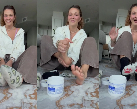 Linzi Little aka hang10toess - 07-10-2024 OnlyFans Video - A little bit of a life update for you guys while I lotion my feet