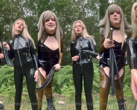 MistressMercyxoxVIP aka mistressmercyxoxvip - 07-29-2023 OnlyFans Video - POV were gonna treat you rough in the woods with our floggers