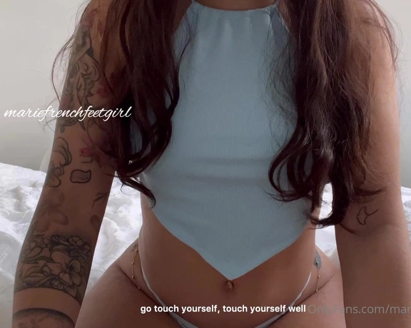 Mariefrenchfeetgirl aka mariefrenchfeetgirl - 10-28-2022 OnlyFans Video - Like like  My first JOI video with subtitles because you are a lot to speak