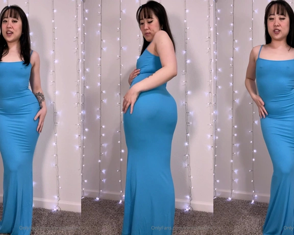 Kimmy Kalani aka kimmykalani - 02-27-2024 OnlyFans Video - Thank you Nathan for my blue dress  it just hugs my curves so beautifully time