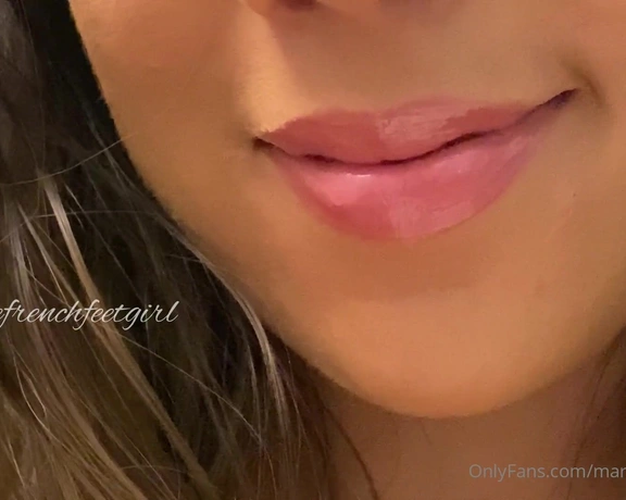 Mariefrenchfeetgirl aka mariefrenchfeetgirl - 07-02-2021 OnlyFans Video - Pov tongue and mouth for my first time do you like it