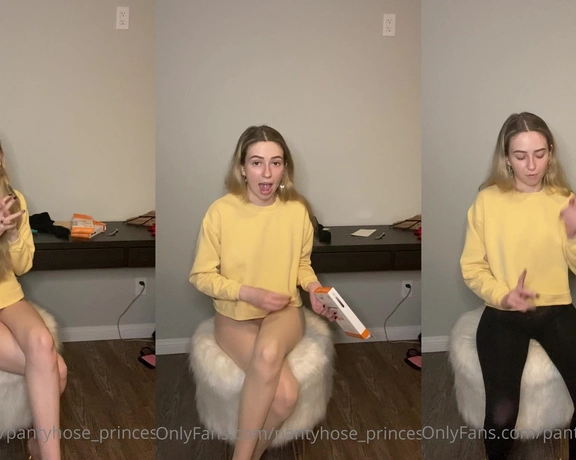 Blonde Amour99 aka pantyhose_princess99 - 03-08-2021 OnlyFans Video - First impressions New brand