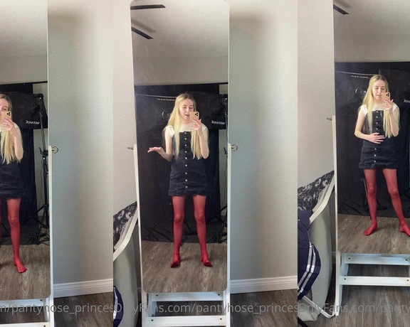 Blonde Amour99 aka pantyhose_princess99 - 04-06-2021 OnlyFans Video - Outfit of the day_jqow