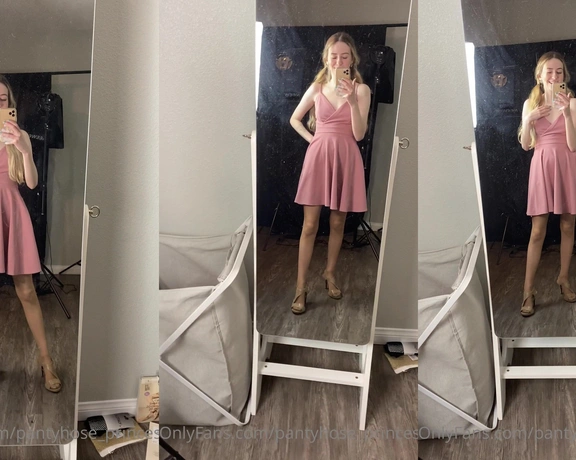 Blonde Amour99 aka pantyhose_princess99 - 04-18-2021 OnlyFans Video - My new dress