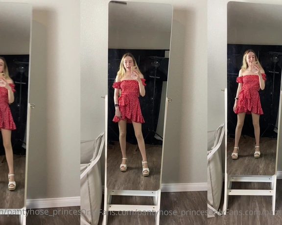 Blonde Amour99 aka pantyhose_princess99 - 05-08-2021 OnlyFans Video - Outfit of the day_golg