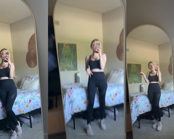 Blonde Amour99 aka pantyhose_princess99 - 06-04-2024 OnlyFans Video - Hopefully working out with help with my cramps