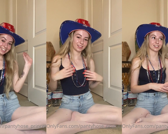 Blonde Amour99 aka pantyhose_princess99 - 07-04-2021 OnlyFans Video - Outfit of the day Ignore my brother yelling at me in the background