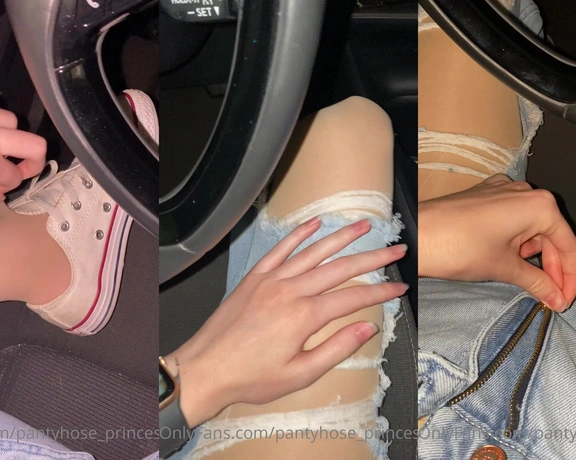 Blonde Amour99 aka pantyhose_princess99 - 09-13-2021 OnlyFans Video - Doing some quick errands before I go live this evening Got some pretty nude pantyhose on