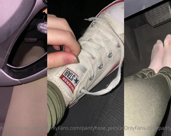 Blonde Amour99 aka pantyhose_princess99 - 09-10-2021 OnlyFans Video - Going to drive back home with my shoes off feels really nice to have my shoes