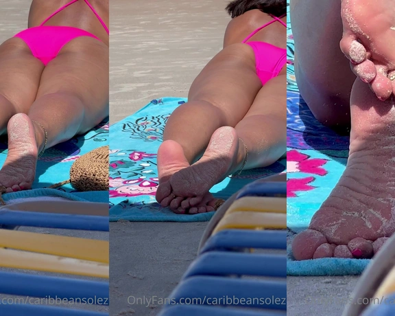 CaribbeanSolez aka caribbeansolez - 05-04-2022 OnlyFans Video - Just sun bathing at Daytona Beach, FL_py5u