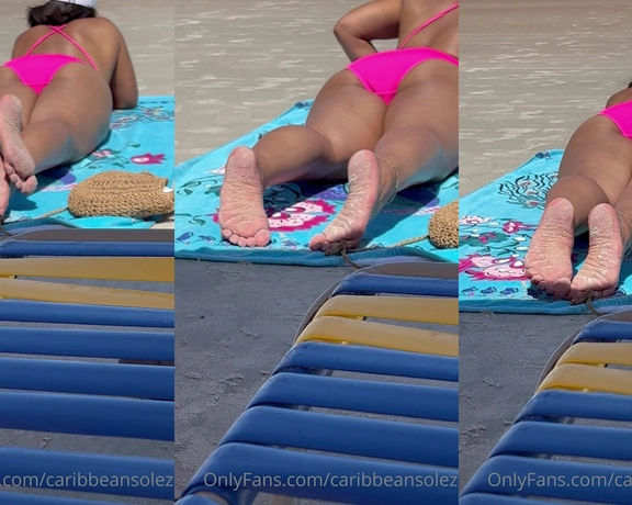 CaribbeanSolez aka caribbeansolez - 05-04-2022 OnlyFans Video - Just sun bathing at Daytona Beach, FL_xzs1