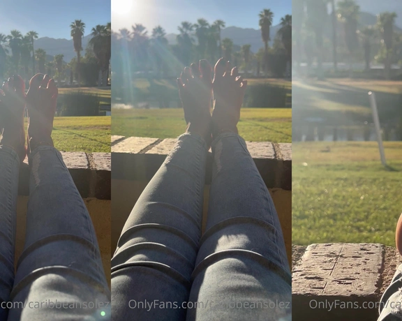 CaribbeanSolez aka caribbeansolez - 11-07-2022 OnlyFans Video - Soles were soaking up some sun