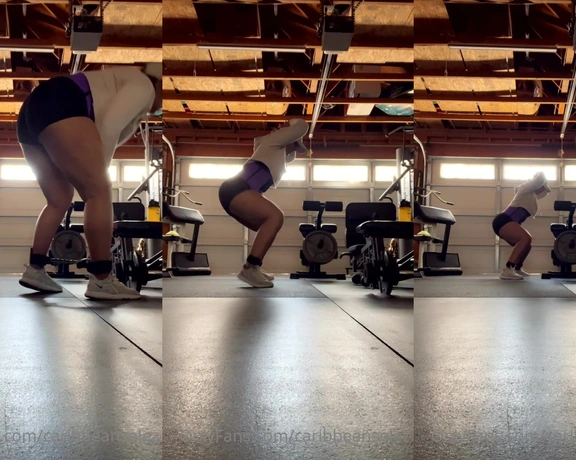 CaribbeanSolez aka caribbeansolez - 10-13-2022 OnlyFans Video - Just a little fun in the gym for Thick Thursday Leg day_au2q