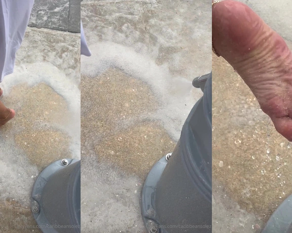 CaribbeanSolez aka caribbeansolez - 03-19-2024 OnlyFans Video - Washing away all this sand