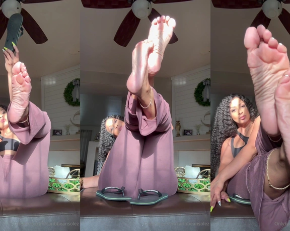 CaribbeanSolez aka caribbeansolez - 05-23-2024 OnlyFans Video - The way the sun  hits them  just right New pedi tomorrow