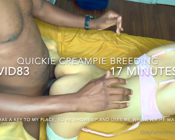 Goddess Mouchette aka littlemouchette - 09-11-2024 OnlyFans Video - Quickie Creampie Breeding  PRIVATE VID 83  sabasien20 has a key to my place and