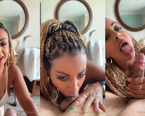 CaribbeanSolez aka caribbeansolez - 07-28-2024 OnlyFans Video - Extra sloppy with a side of gawk