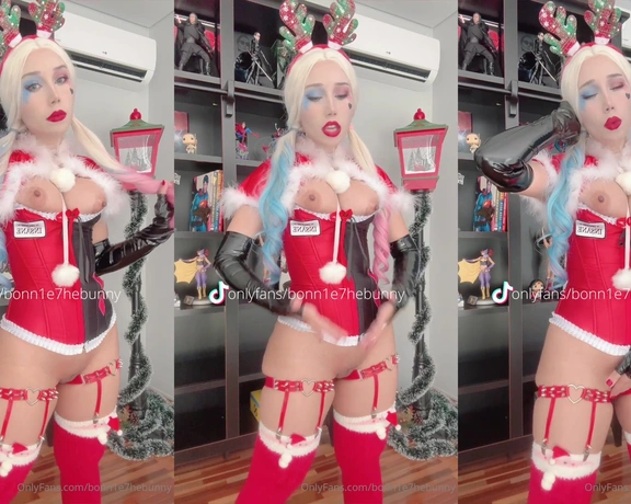 Ms.Bonnie aka bonn1e7hebunny - 12-27-2023 OnlyFans Video - Tktok porn Harley Quinn Holidays EDITION Which one is your favorite 1_tdg9