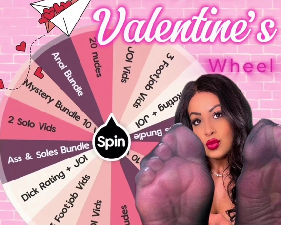 CaribbeanSolez aka caribbeansolez - 02-04-2025 OnlyFans Video - VALENTINES LOVE WHEEL  ready to be my valentine spin my love wheel for exclusive