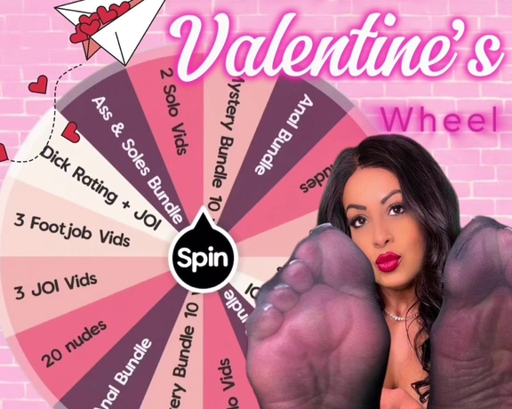 CaribbeanSolez aka caribbeansolez - 02-04-2025 OnlyFans Video - VALENTINES LOVE WHEEL  ready to be my valentine spin my love wheel for exclusive