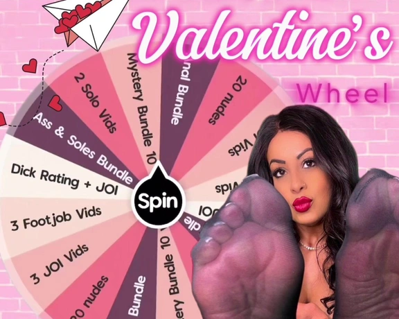 CaribbeanSolez aka caribbeansolez - 02-04-2025 OnlyFans Video - VALENTINES LOVE WHEEL  ready to be my valentine spin my love wheel for exclusive