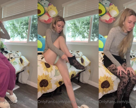 Blonde Amour99 aka pantyhose_princess99 - 03-16-2022 OnlyFans Video - Outfit of the day video_5swq