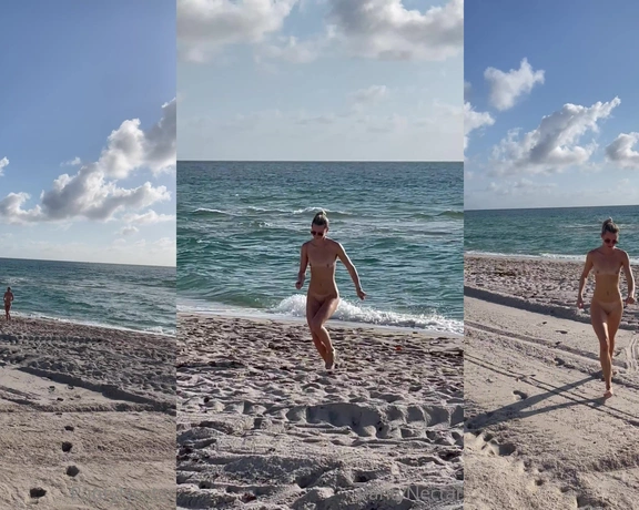 PantyNectar aka pantynectar - 03-19-2022 OnlyFans Video - Guess who recently made it to the nude beach again Im so happy to be able