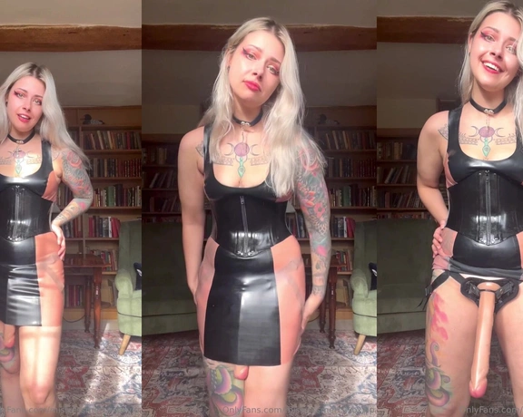 MistressMercyxoxVIP aka mistressmercyxoxvip - 02-20-2025 OnlyFans Video - Latex Dress Strapon Hidden Strapon Tease And Denial POV Im going to make you beg for