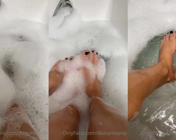 Daisy May aka daisymayvip - 09-28-2021 OnlyFans Video - Bubbly feet JOI in the bath