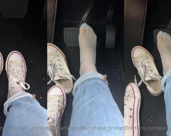 Blonde Amour99 aka pantyhose_princess99 - 04-13-2023 OnlyFans Video - Been running errands in my converse for a few hours amp wanted to show off the