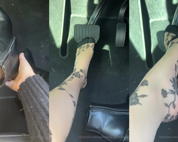 Blonde Amour99 aka pantyhose_princess99 - 11-27-2023 OnlyFans Video - Little errands, out and about getting these soles nice amp sweaty today