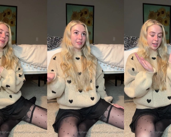 Blonde Amour99 aka pantyhose_princess99 - 02-05-2024 OnlyFans Video - Story time on how I broke my 2 little toes