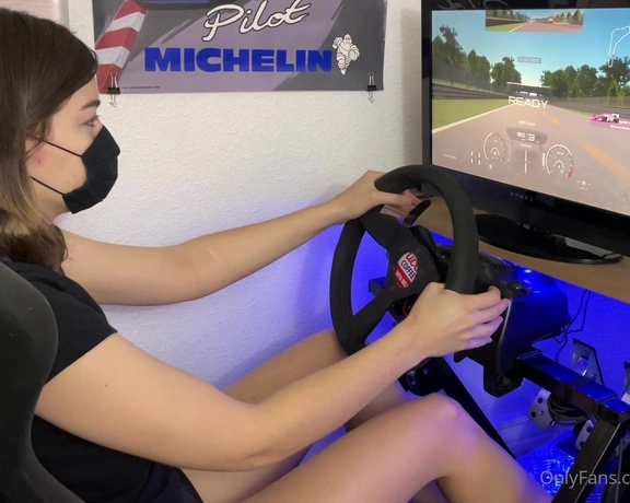 Solelydawn aka solelydawn - 12-13-2021 OnlyFans Video - A few laps on the sim rig with some interesting angles for you