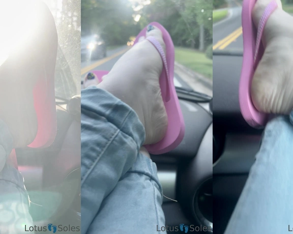 Lotus Feet aka lotussoles - 05-02-2023 OnlyFans Video - Happy Tuesday everyone  like my new pink flip flops