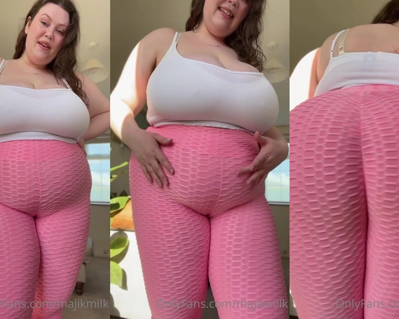 Majik Milk aka majikmilk - 04-20-2023 OnlyFans Video - Should I order more tight leggings If youre weak for leggings that show off my camel