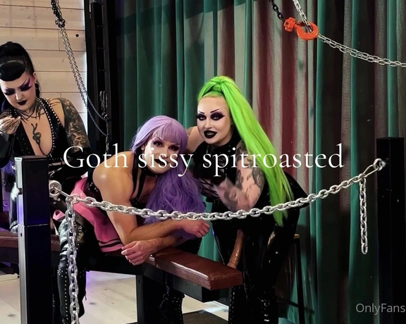 Miss Evilia aka missevilia - 11-15-2024 OnlyFans Video - Goth sissy gets spitroasted _ full lenght videoAfter making up the perfect sissy slut, we decided