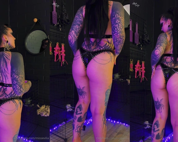 Miss Evilia aka missevilia - 12-13-2024 OnlyFans Video - Imagine getting to worship My ass in this spiky latex thong