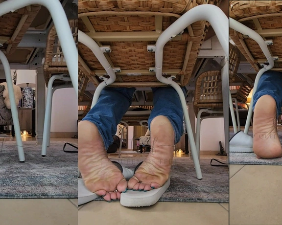 Thedcfootqueen aka thedcfootqueen - 06-13-2023 OnlyFans Video - I need you under my desk, servicing these feet as I study