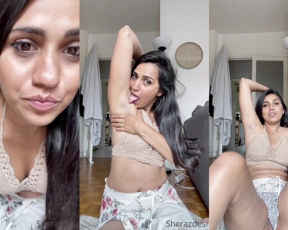 Sheraz Desi aka sherazdesi - 08-16-2021 OnlyFans Video - Licking myself clean